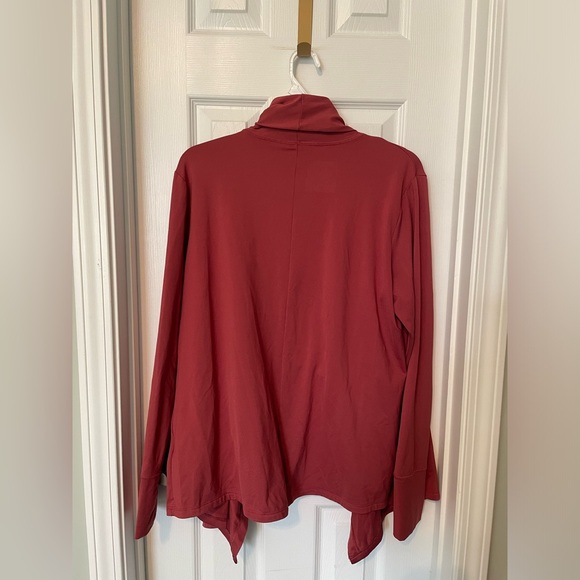 Nike Yoga Collection Waterfall Cardigan with Thumb Holes. - Picture 3 of 6